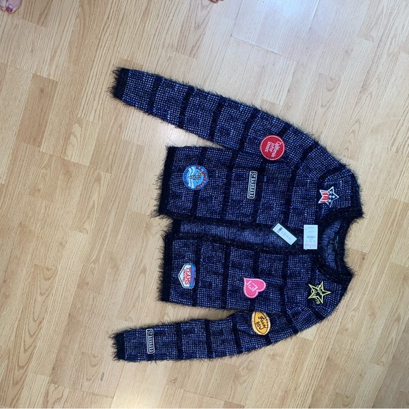 Romeo & Juliet Couture Patch Cardigan NWT Small - Picture 3 of 8